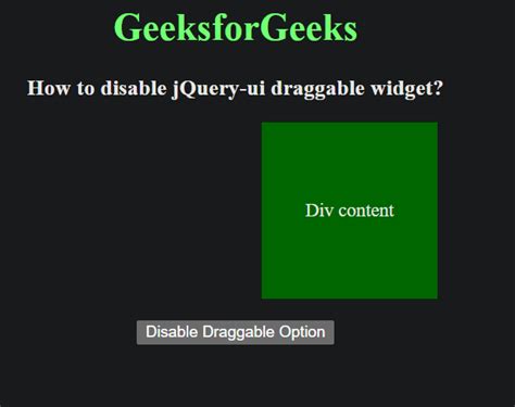 jquery ui draggable|Draggable Widget .